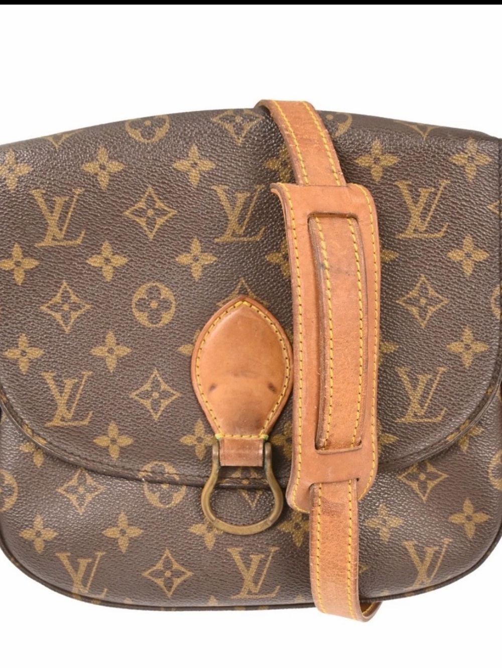 Louis Vuitton Monogram Saint Cloud Crossbody Bag Brown and COA
